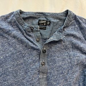 Mens Blue Henley